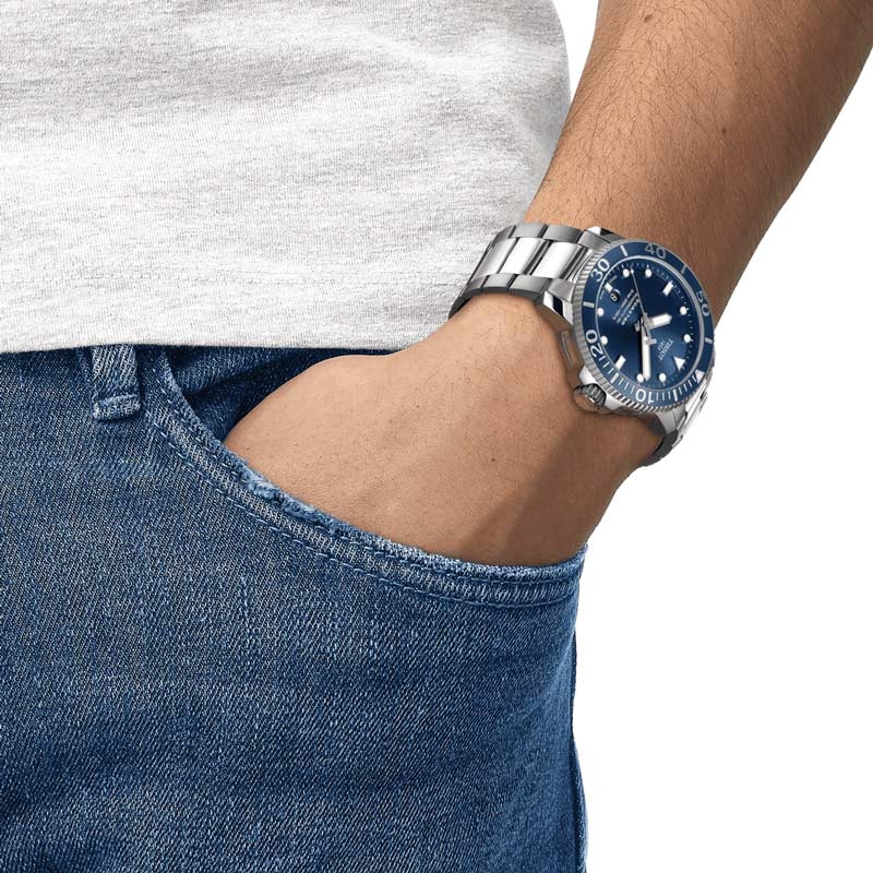 Reloj Tissot Seastar Powermatic Esfera Azul T