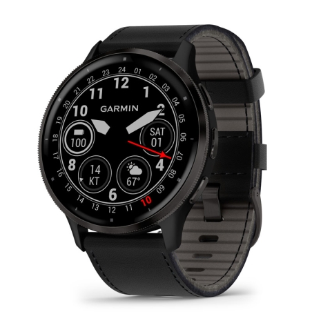 Reloj Garmin Venu 3 Negro Correa De Piel Y Otra Extra 010 02784 52