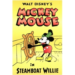 Cartel del primer corto de animación de Walt Disney.