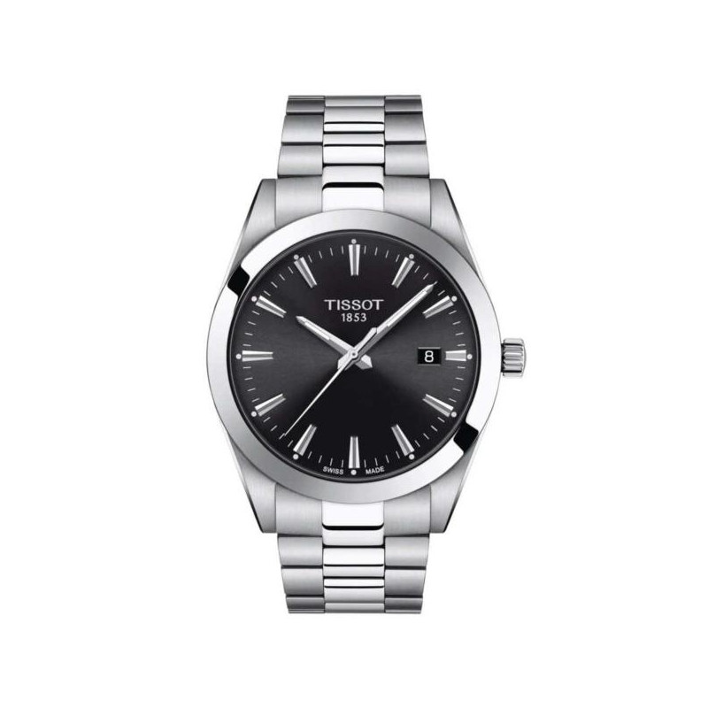 ⚡️Reloj Tissot Gentleman para hombre con esfera negra, T1274101105100.