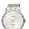 Detalle del Seiko Premier de hombre acero dorado bicolor SKP400P1.
