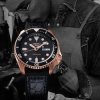 Reloj Seiko 5 Sports Specialist Style automático con caja rosada y correa de silicona, SRPD76K1.