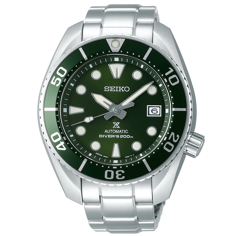 Reloj Seiko Prospex Sumo Diver's 200 m. automático con esfera verde, SPB103J1.