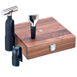 Set de sommellier de 3 piezas en caja de madera, WMF Vino, 0662856040.