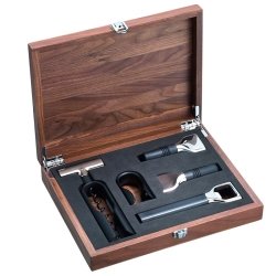 Decantador del set sommelier 5 piezas con estuche de nogal, WMF Baric, 0662866040.