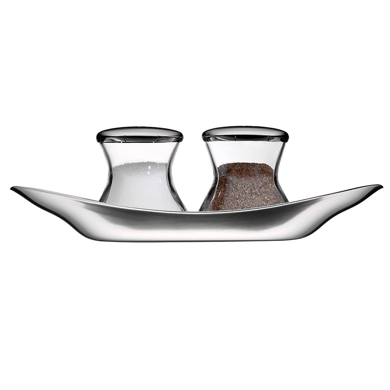Salpimentero de 3 piezas en acero y cristal, Wangenfeld de WMF, 0660079990.