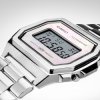 Reloj Casio Vintage de mujer en acero con esfera de nácar, A1000D-7EF.