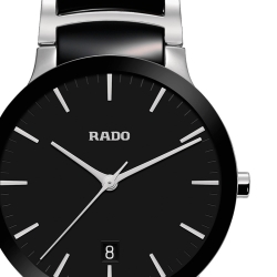 Reloj Rado Centrix de hombre en acero y cerámica negra, R30934172.