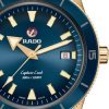 Detalle de esfera del Rado Captain Cook Automatic Bronze, con caja de bronce, R32504205.