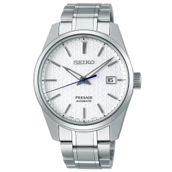 Reloj Seiko Presage Sharp Edged Series en acero automático, SPB165J1.