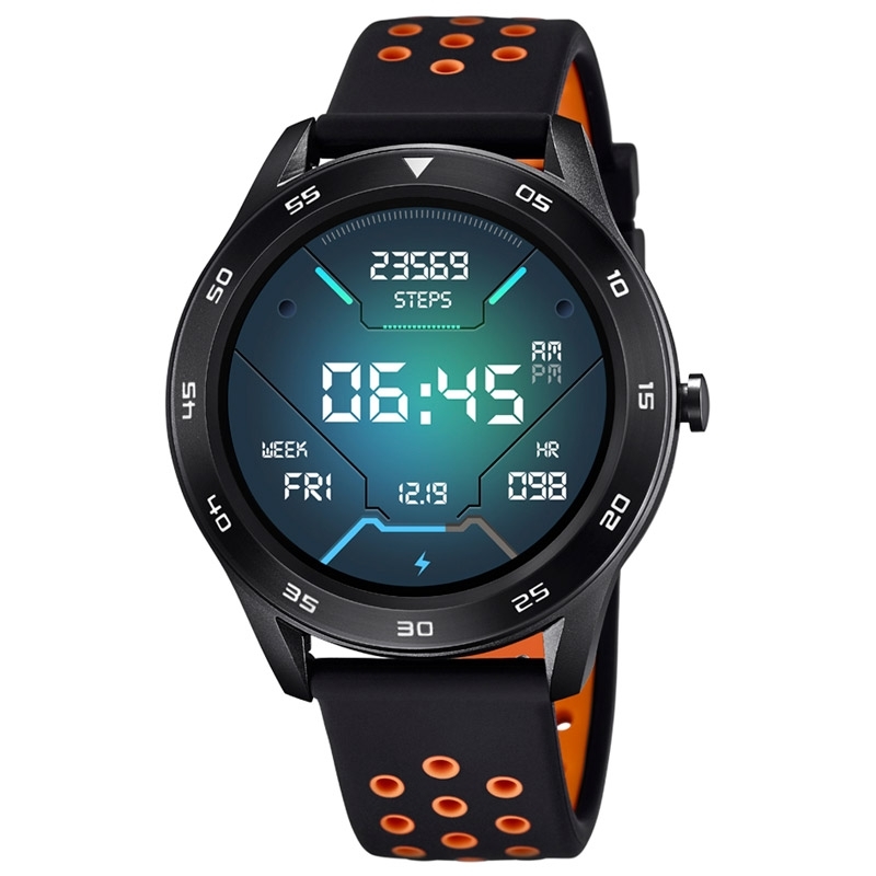 Reloj Lotus Inteligente Smartime de hombre en negro con detalles naranja, 50013/2.