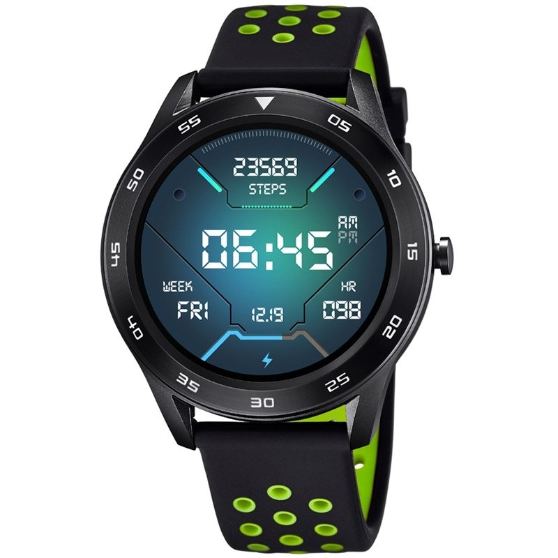 Reloj Inteligente Lotus Smartime de hombre negro con detalles verde, 50013/1.