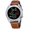 Reloj inteligente Lotus Smartime de hombre plateado y correa piel, 50008/1.