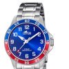 Reloj Lotus para niño Junior Collection en acero con bisel azul y rojo, 18786/1.