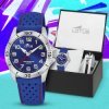 ✨Reloj Lotus para niño Junior Collection bisel azul y rojo, 18786/1.