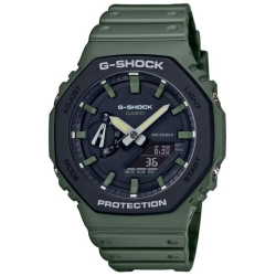 Reloj Casio G-Shock Classic Carbone Core verde militar y negro, GA-2110SU-3AER.