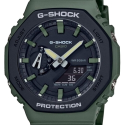 Reloj Casio G-Shock Classic Carbone Core verde militar y negro, GA-2110SU-3AER.