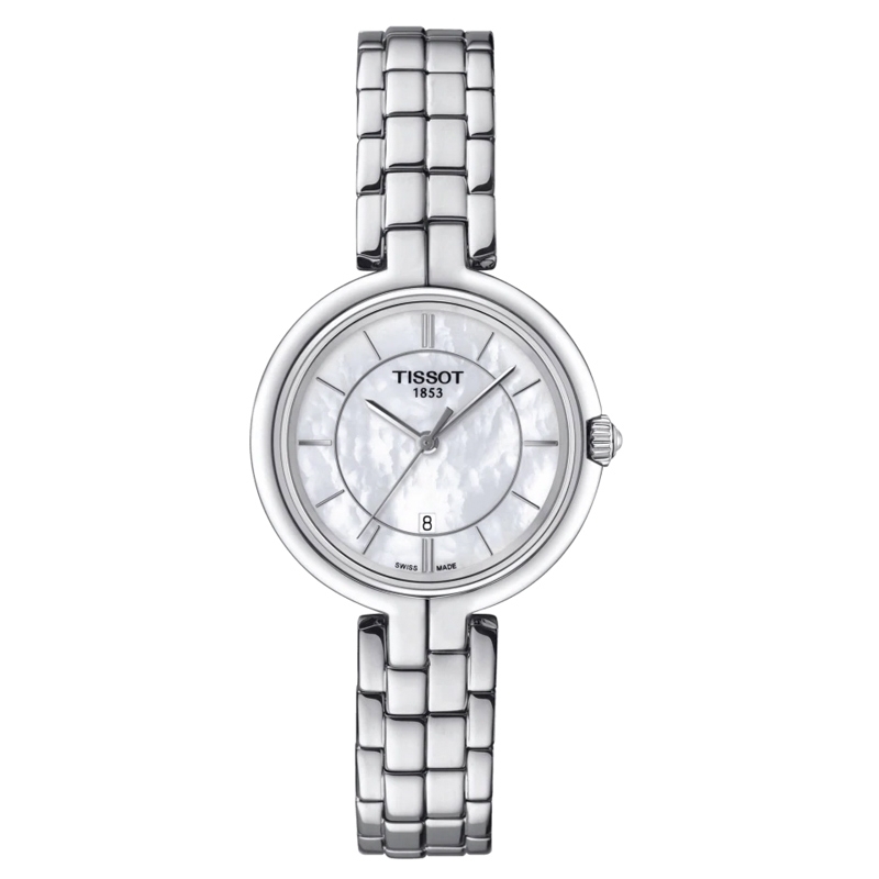 Reloj Tissot Flamingo de mujer con esfera de nácar T0942101111100.