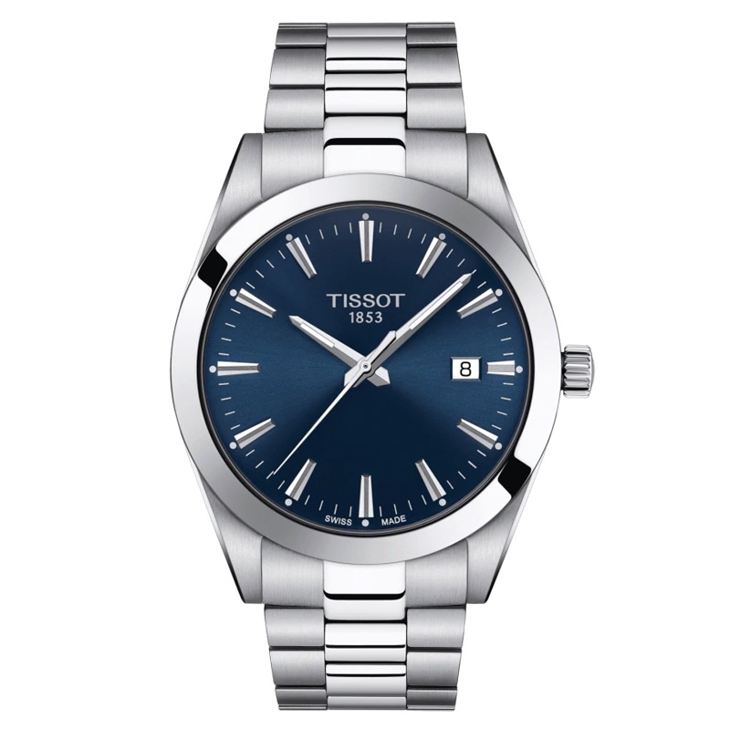 Reloj Tissot Gentleman de hombre en acero con esfera azul, T1274101104100.
