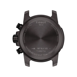 ⌚Reloj Tissot SuperSport Chronograp negro correa marrón T1256173605101.