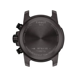 ⌚Reloj Tissot SuperSport Chronograp negro correa marrón T1256173605101.