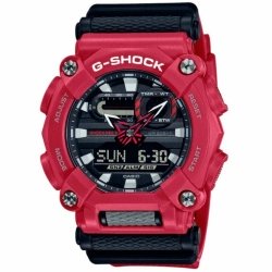 Reloj Casio G-Shock Classic resina roja con detalles en negro, GA-900-4AER.