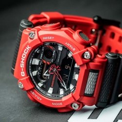 Reloj Casio G-Shock Classic resina roja con detalles en negro, GA-900-4AER.