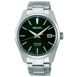 Reloj Seiko Presage Sharp Edged Series automático con esfera verde, SPB169J1.