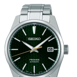 Reloj Seiko Presage Sharp Edged Series automático con esfera verde, SPB169J1.