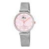 Reloj Lotus de mujer Bliss en acero con esfera rosé y árbol de la vida, 18709/2.