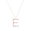 ❤️Colgante de letra E en plata rosada con circonitas, de Luxenter.