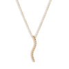 ✨Colgante de oro rosé con diamantes, en forma de barra, de Superoro.