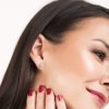 Pendientes de oro blanco con diamantes total 0,21 qt, Black & White Jewellery de Superoro.