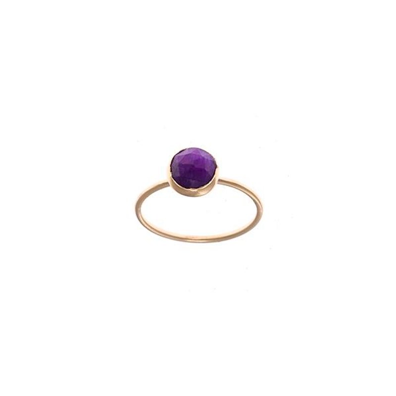 Anillo en  plata dorada con amatista, de Salvatore Plata, 247S0008.