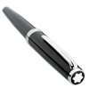 Rollerball Montblanc Pix Black en resina negra y detalles plateados, 132494.