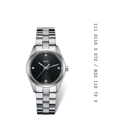 Reloj Rado de mujer "Hyperchrome" en acero con diamantes R32110723