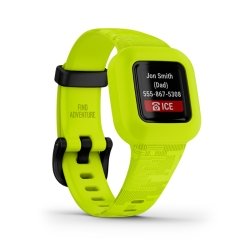 Reloj Garmin vívofit jr. 3 camuflaje en silicona verde lima, 010-02441-00.