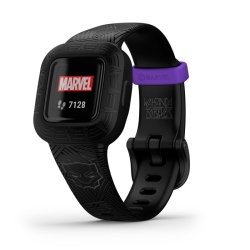 Reloj Garmin vívofit jr. 3 Marvel Black Panther en resina negra, 010-02441-10.