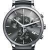 Reloj Rado de hombre con cronógrafo Centrix, en acero y cerámica gris R30122122.