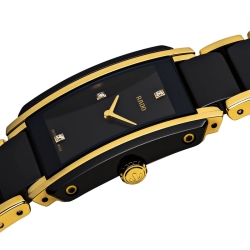 Reloj Rado para mujer Integral en cerámica negro y dorado, con ref. R20845712.
