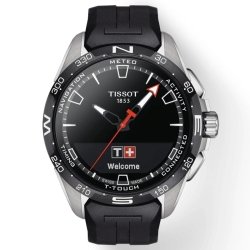 Reloj Tissot T-Touch Connect Solar de hombre de titanio y correa de silicona T1214204705100.