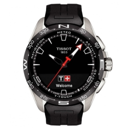 Reloj Tissot T-Touch Connect Solar de hombre de titanio y correa de silicona T1214204705100.