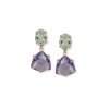Pendientes de plata dorada en oro rosa con piedras Swarovski®, 4857 de Maximo Betro.