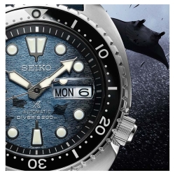 Reloj Seiko Prospex edición especial Save the Ocean Tortuga Manta Ray, SRPF77K1.