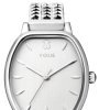 Reloj Tous Osier de mujer en acero con malla de espigas, 100350405.