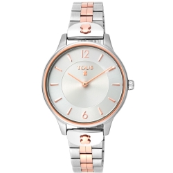 Reloj Tous Len para mujer en acero bicolor con rosado, 100350430.