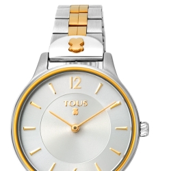 Reloj Tous Len para mujer en acero bicolor dorado, 100350425.
