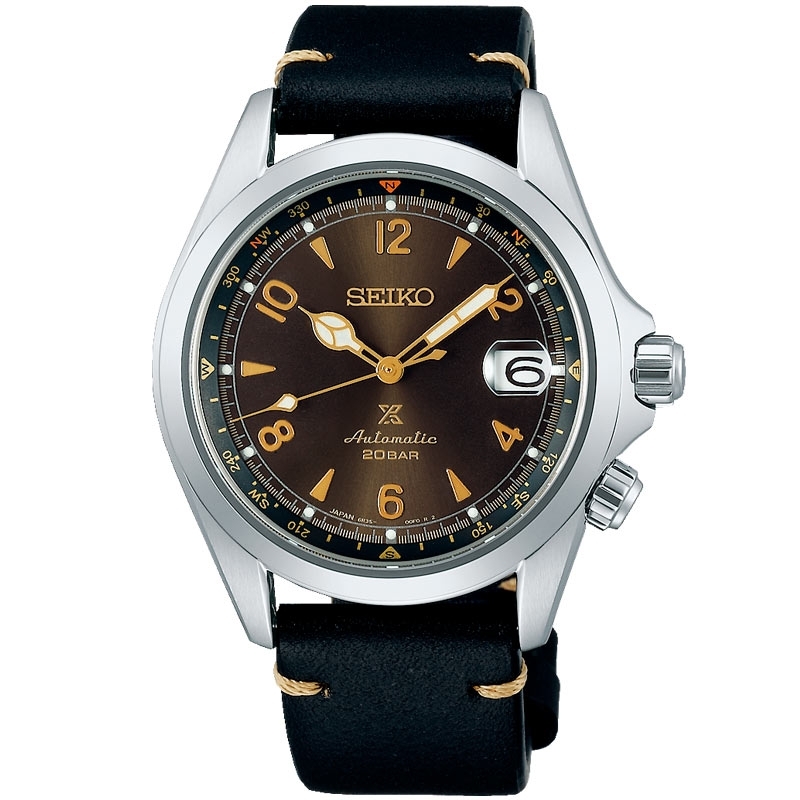 Reloj Seiko Prospex Alpinist Sunbeam Forrest con esfera marrón, SPB209J1.