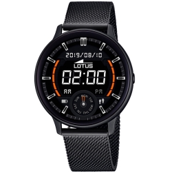 Reloj inteligente Lotus Smartime de hombre en negro con correa extra, 50016/1.