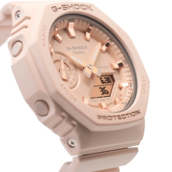 Reloj Casio G-Shock Classic Carbon Core de mujer en beige, GMA-S2100-4AER.